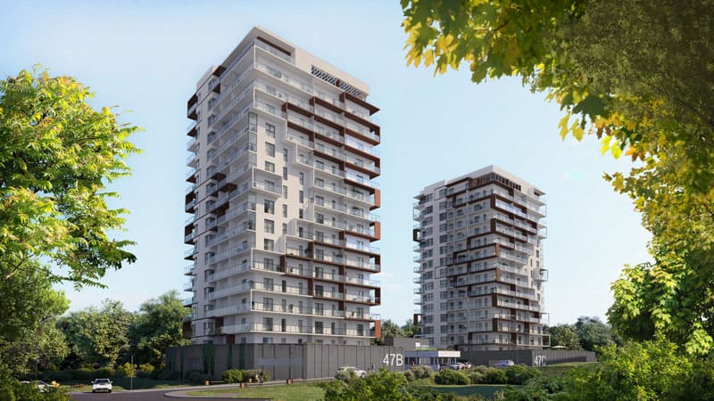 Wizualizacja inwestycji Dzielnica Parkowa